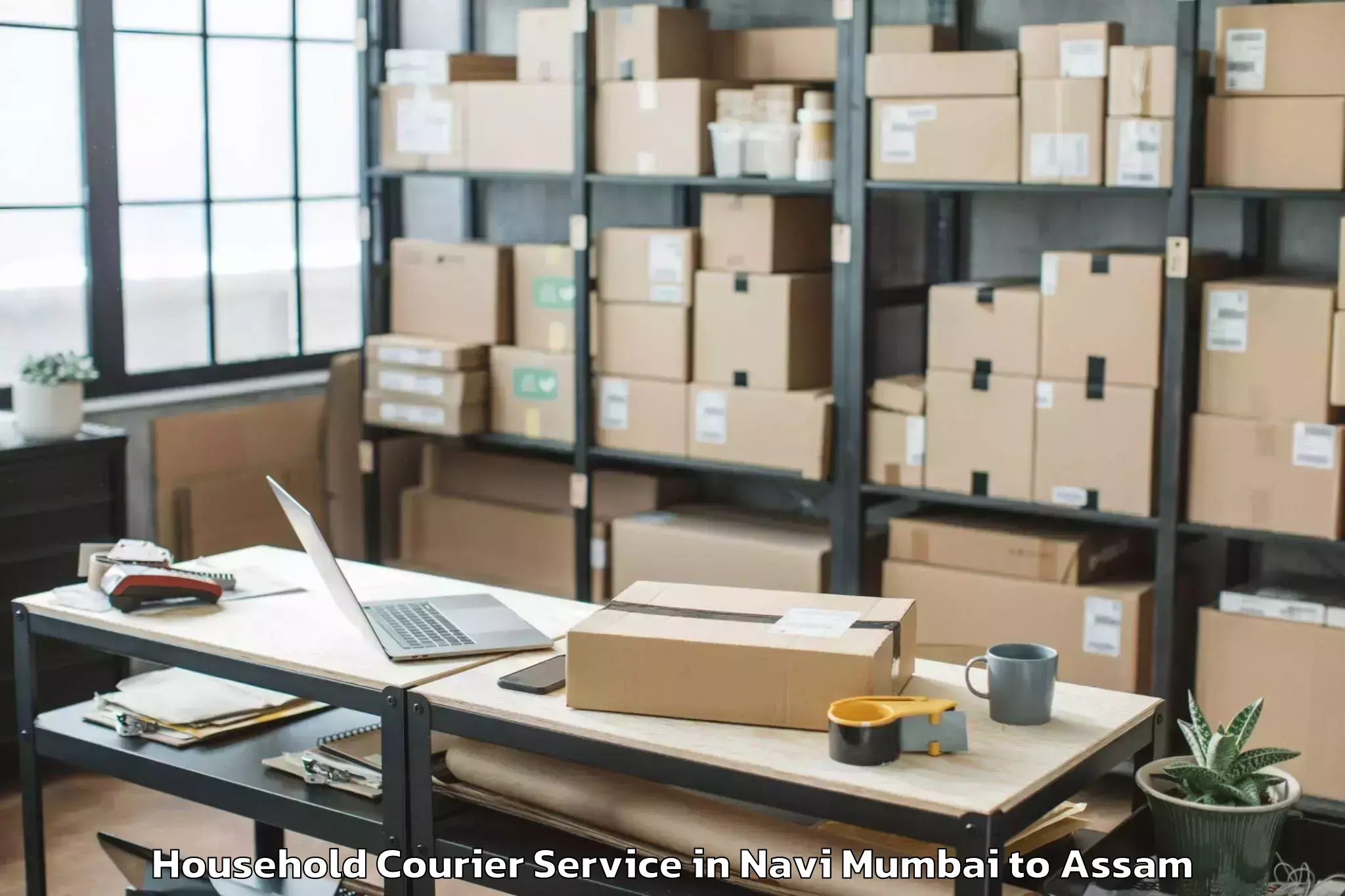 Leading Navi Mumbai to Rangia Pt Household Courier Provider